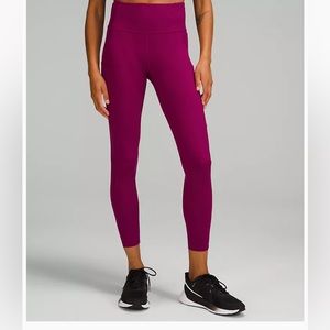 Lulu lemon high-rise maroon leggings